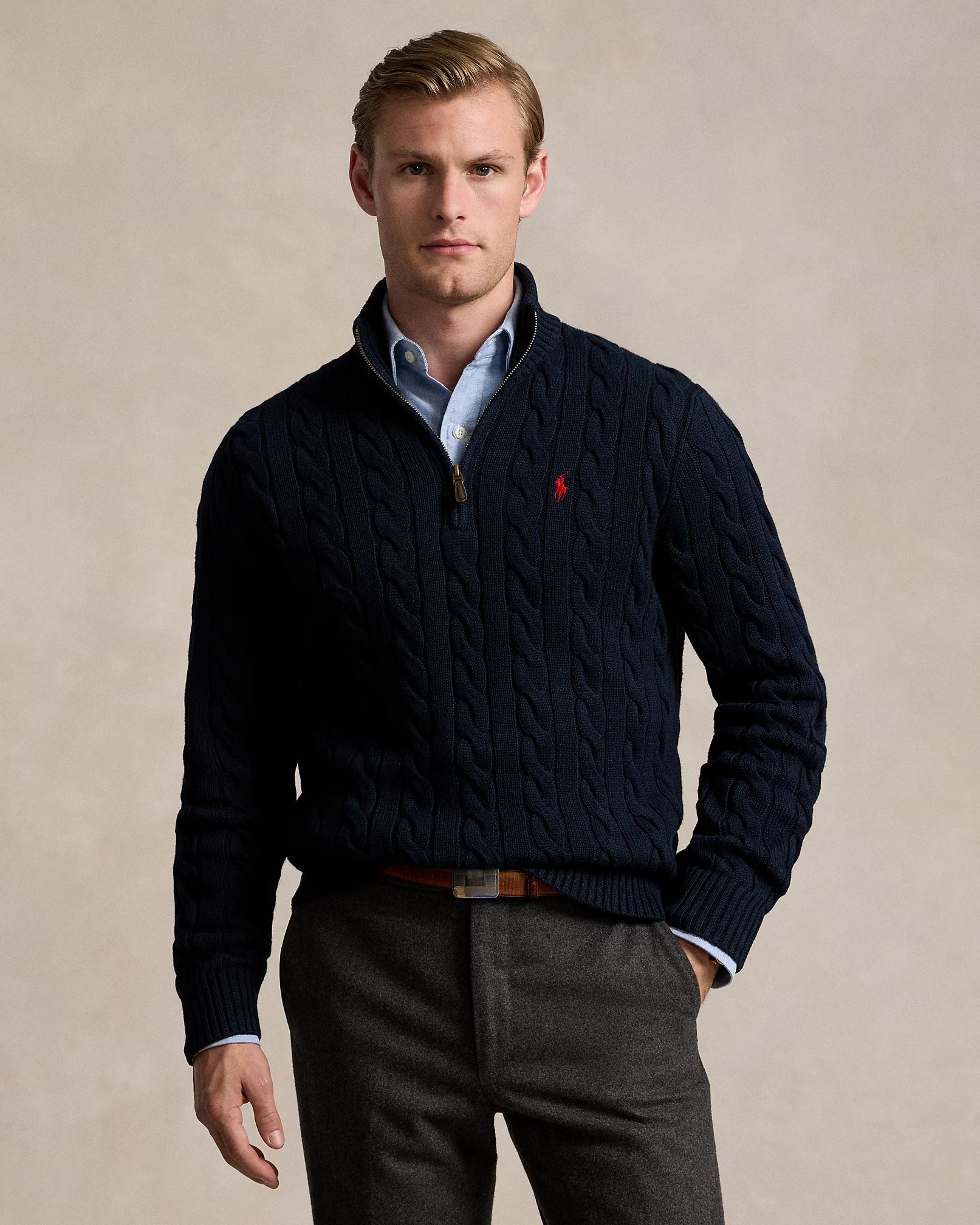 Fashion Zip Cotton Sweater - New Collection